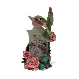 Hamilton Collection Lena Liu Hummingbird and Roses MEMORIAL FIGURINE